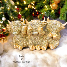 Load image into Gallery viewer, HUGHIE HIGHLAND COW TRIO