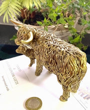 Load image into Gallery viewer, Large BRONZE HIGHLAND COW & CALF