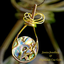 Load image into Gallery viewer, ABALONE ROUND PENDANT