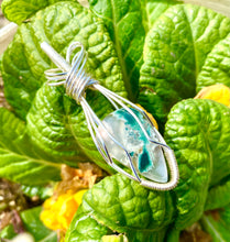 Load image into Gallery viewer, MOSS AGATE DROP PENDANT