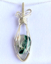 Load image into Gallery viewer, MOSS AGATE DROP PENDANT