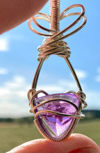 Load image into Gallery viewer, AMETHYST PYRAMID PENDANT