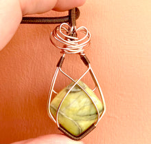 Load image into Gallery viewer, SCOTTISH SERPENTINE (square) PENDANT