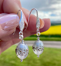 Load image into Gallery viewer, IRIDESCENT LAMPWORK EARRINGS