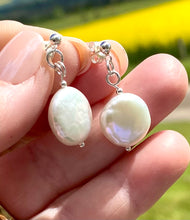 Load image into Gallery viewer, LARGE FRESHWATER CULTURED PEARL EARRINGS