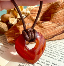 Load image into Gallery viewer, CARNELIAN HEART PENDANT