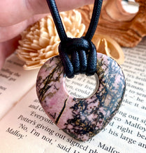 Load image into Gallery viewer, RHODONITE HEART PENDANT