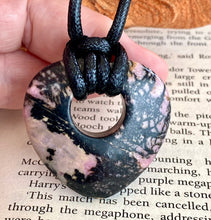 Load image into Gallery viewer, RHODONITE HEART PENDANT