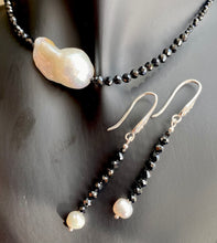 Load image into Gallery viewer, BLACK SPINEL & FRESHWATER PEARL SET