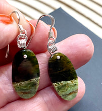 Load image into Gallery viewer, CHROME CHALCEDONY EARRINGS