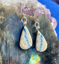 Load image into Gallery viewer, BLUE SCHEELITE (pear drop) EARRINGS