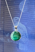 Load image into Gallery viewer, MALACHITE SILVER EARRINGS