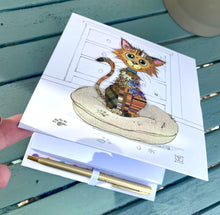 Load image into Gallery viewer, SIMON SLOTH BUG ART MEMO BLOCK & PEN