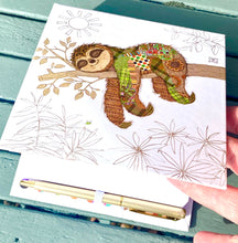 Load image into Gallery viewer, SIMON SLOTH BUG ART MEMO BLOCK & PEN