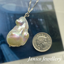 Load image into Gallery viewer, FRESHWATER NUCLEATED BAROQUE PEARL NECKLACE & Magnetic Catch