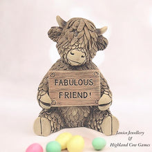 Load image into Gallery viewer, HAPPY HIGHLAND COW BOY MONEY BANK