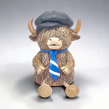 Load image into Gallery viewer, HAPPY HIGHLAND COW BOY MONEY BANK