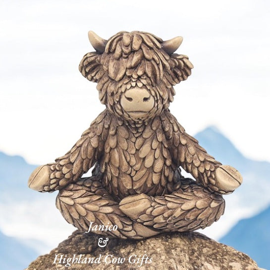 HAPPY HIGHLAND YOGA COW