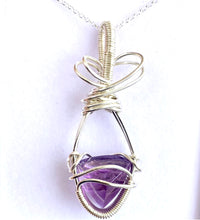 Load image into Gallery viewer, AMETHYST PYRAMID PENDANT
