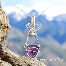 Load image into Gallery viewer, AMETHYST PYRAMID PENDANT

