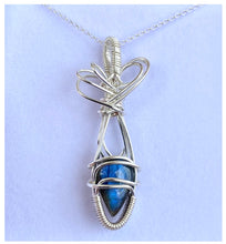Load image into Gallery viewer, PETITE PEAR LABRADORITE PENDANT
