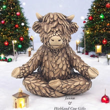 Load image into Gallery viewer, HAPPY HIGHLAND YOGA COW
