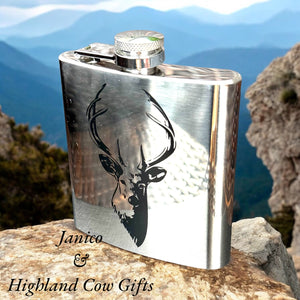 6oz STAG HIP FLASK