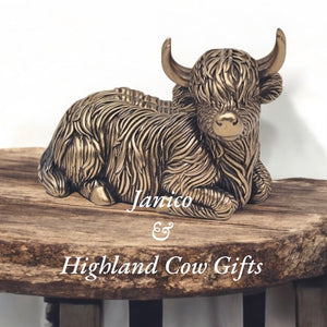 BRONZE HIGHLAND COW (small)