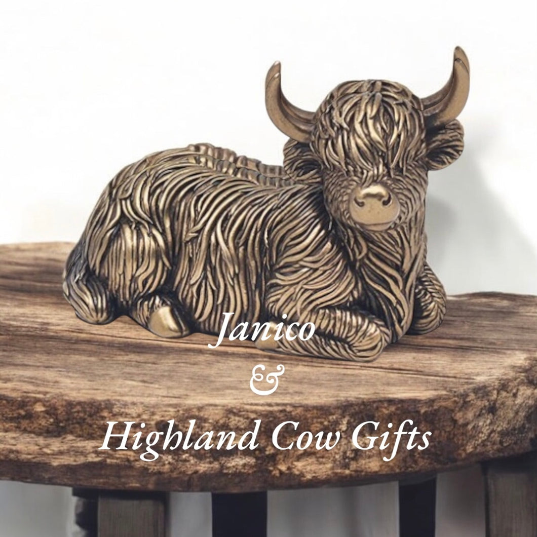 BRONZE HIGHLAND COW (small)