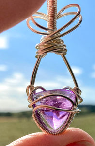 AMETHYST PYRAMID PENDANT