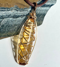 Load image into Gallery viewer, COPAL WIREWRAPPED  PENDANT  (drop)

