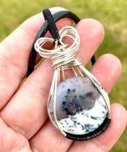 Load image into Gallery viewer, DENDRITIC ‘WIREWRAPPED’ AGATE PENDANT
