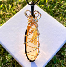Load image into Gallery viewer, COPAL WIREWRAPPED  PENDANT (longdrop)
