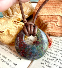 Load image into Gallery viewer, DRAGON BLOOD JASPER  PENDANT
