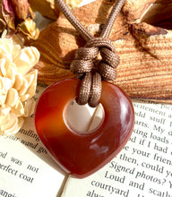 Load image into Gallery viewer, CARNELIAN HEART PENDANT
