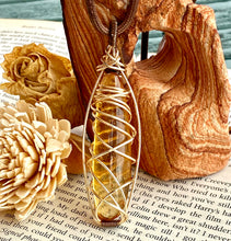 Load image into Gallery viewer, COPAL WIREWRAPPED  PENDANT  (drop)
