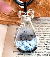 Load image into Gallery viewer, DENDRITIC ‘WIREWRAPPED’ AGATE PENDANT
