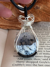 Load image into Gallery viewer, DENDRITIC ‘WIREWRAPPED’ AGATE PENDANT
