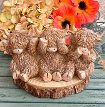 Load image into Gallery viewer, HUGHIE HIGHLAND COW TRIO
