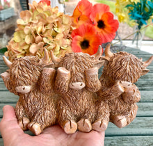 Load image into Gallery viewer, HUGHIE HIGHLAND COW TRIO
