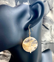 Load image into Gallery viewer, HEMATOID QUARTZ EARRINGS
