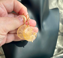 Load image into Gallery viewer, HEMATOID QUARTZ EARRINGS

