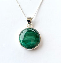 Load image into Gallery viewer, MALACHITE SILVER EARRINGS
