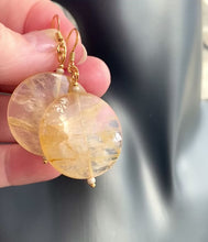 Load and play video in Gallery viewer, HEMATOID QUARTZ EARRINGS

