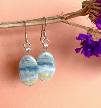 Load and play video in Gallery viewer, BLUE SCHEELITE EARRINGS
