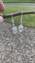 Load and play video in Gallery viewer, IRIDESCENT LAMPWORK EARRINGS
