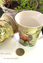 Load and play video in Gallery viewer, NEW HIGHLAND STAG FINE CHINA MUGS
