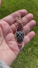 Load and play video in Gallery viewer, SNOWFLAKE OBSIDIAN PENDANT
