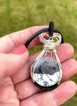 Load and play video in Gallery viewer, DENDRITIC ‘WIREWRAPPED’ AGATE PENDANT
