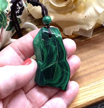 Load and play video in Gallery viewer, ONE OF A KIND  MALACHITE PENDANT
